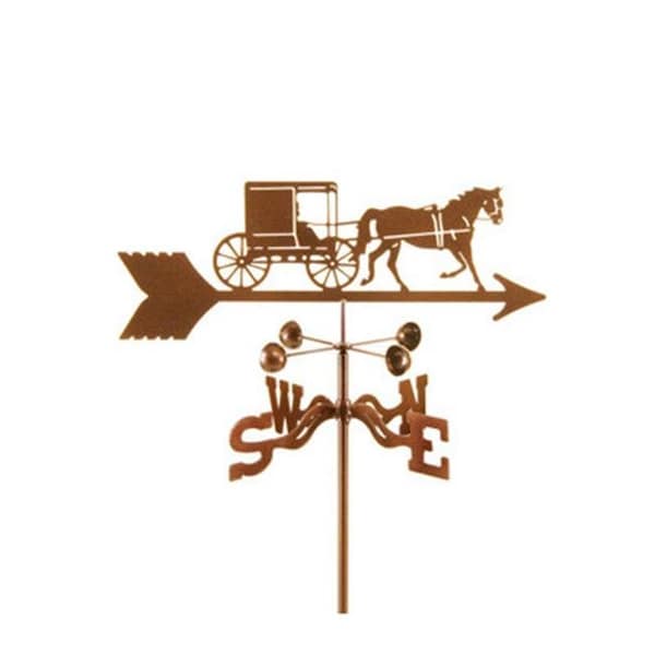 Ez Vane EZ Vane EZ1508-DK Amish Horse & Buggy Weathervane with Deck Mount EZ1508-DK - main